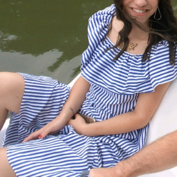 Blue and white striped maxi - Picture 2 of 5